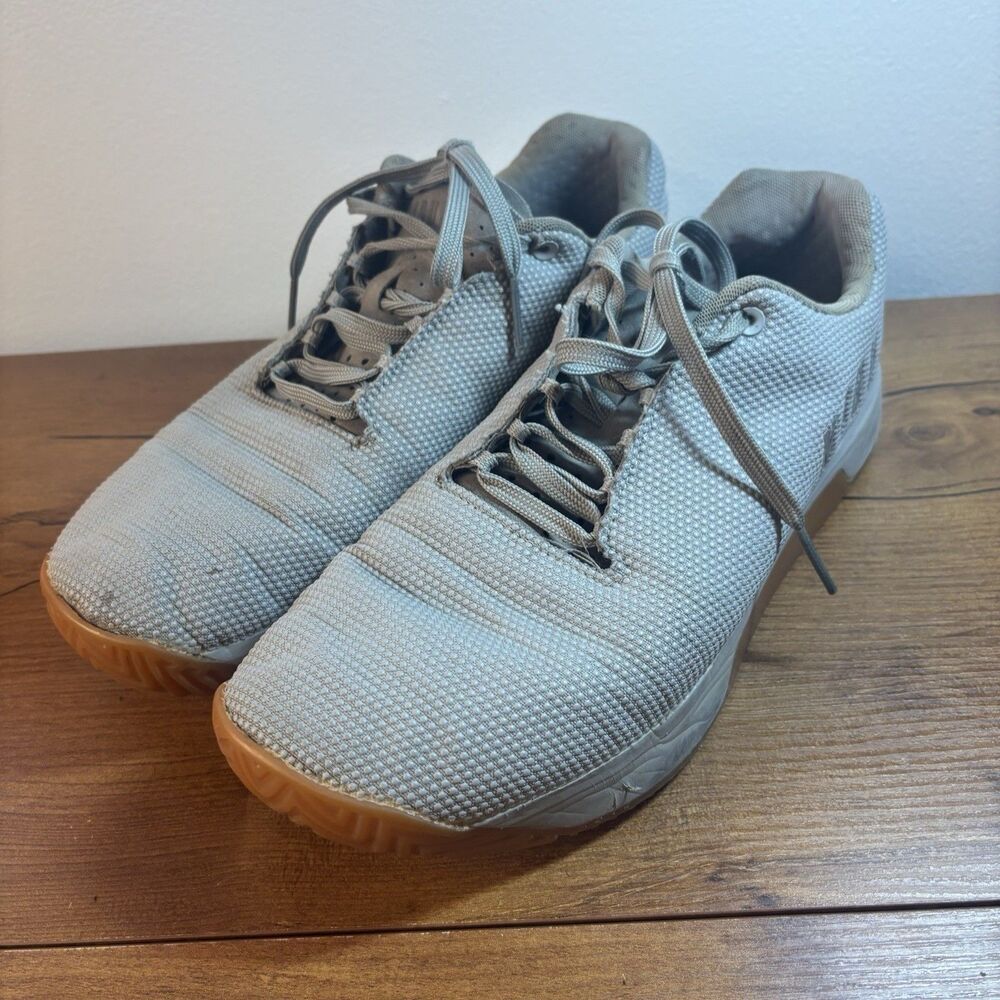 NOBULL Crossfit Athletic Training Unisex Gray Sneaker Gum Bottom Sz M 11/ W 12.5